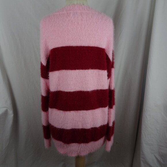 Universal Thread Fuzzy Pink & Red Sweater Size L - Picture 3 of 8